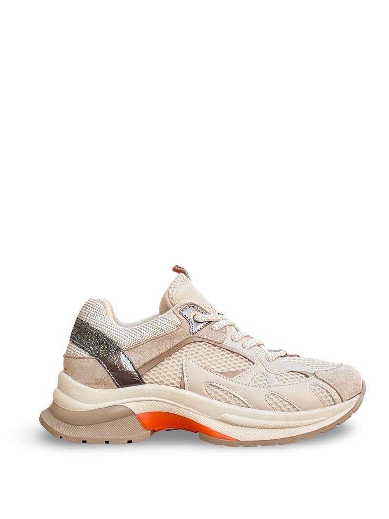 Yalınayak Sms30170  Kadın Sneakers Ayakkabı Bej Roz
