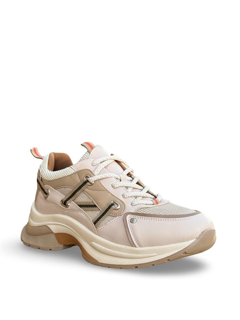 Yalınayak Sms30174 Kadın Sneakers Ayakkabı Bej Vizyon
