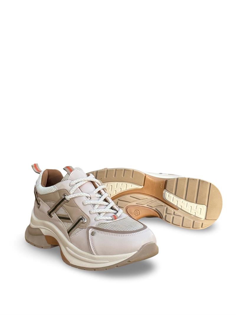 Yalınayak Sms30174 Kadın Sneakers Ayakkabı Bej Vizyon