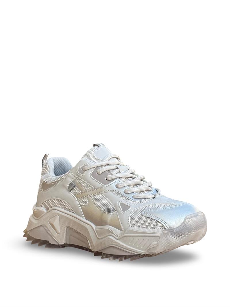 Yalınayak Sms65137 Kadın Sneakers Ayakkabı Gümüş