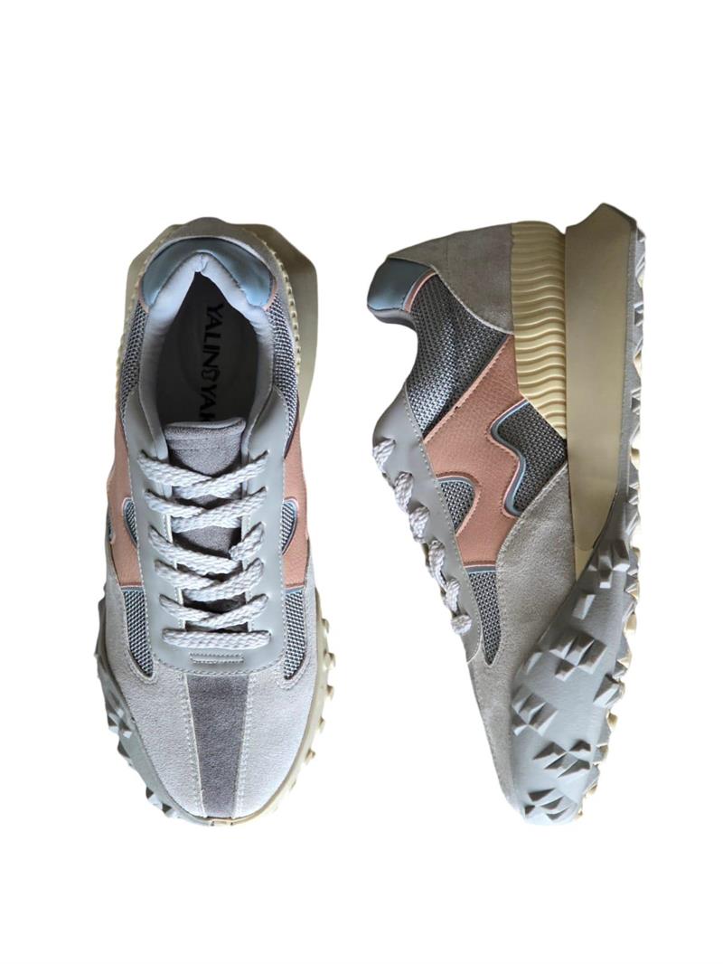 Yalınayak Sms75155 Kadın Spor Sneaker Pudra