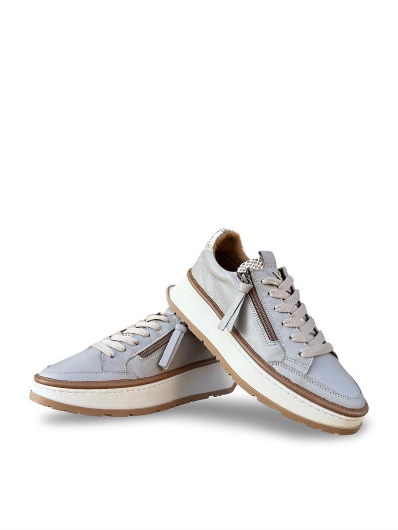 Yalınayak Vg3066 Hakiki Deri Eva Taban Kadın Comfort Sneaker Nut