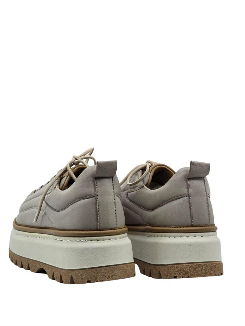 Yalınayak Vg3110 Hakiki Deri Eva Taban Kadın Comfort Sneaker Nut