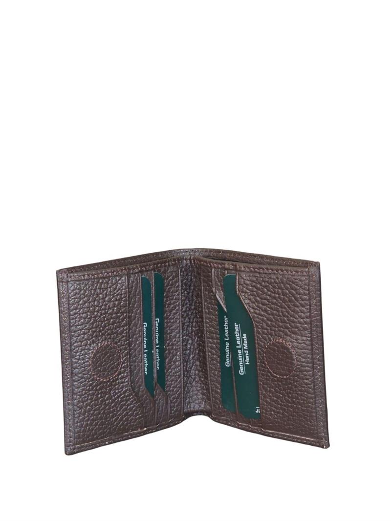 Yalınayak YC0210 Hakiki Deri Cüzdan Kartlık Kahve