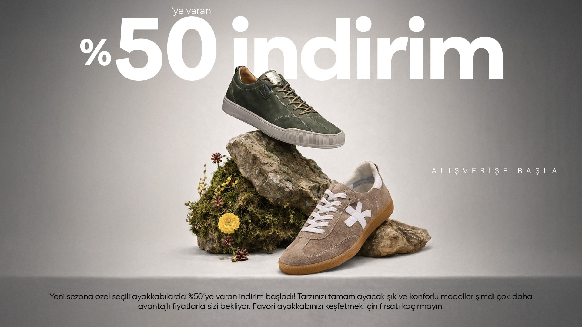 %50 İndirim Kadın Ayakkabı