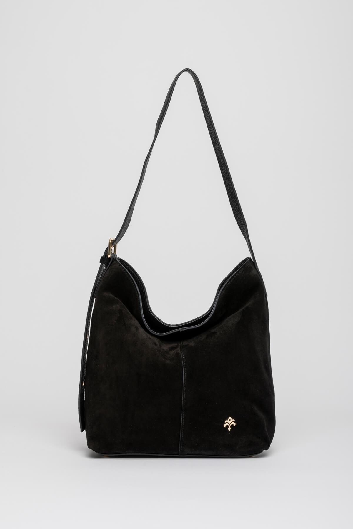 CLK ZD341 KADIN KOL ÇANTASI SİYAH SÜET