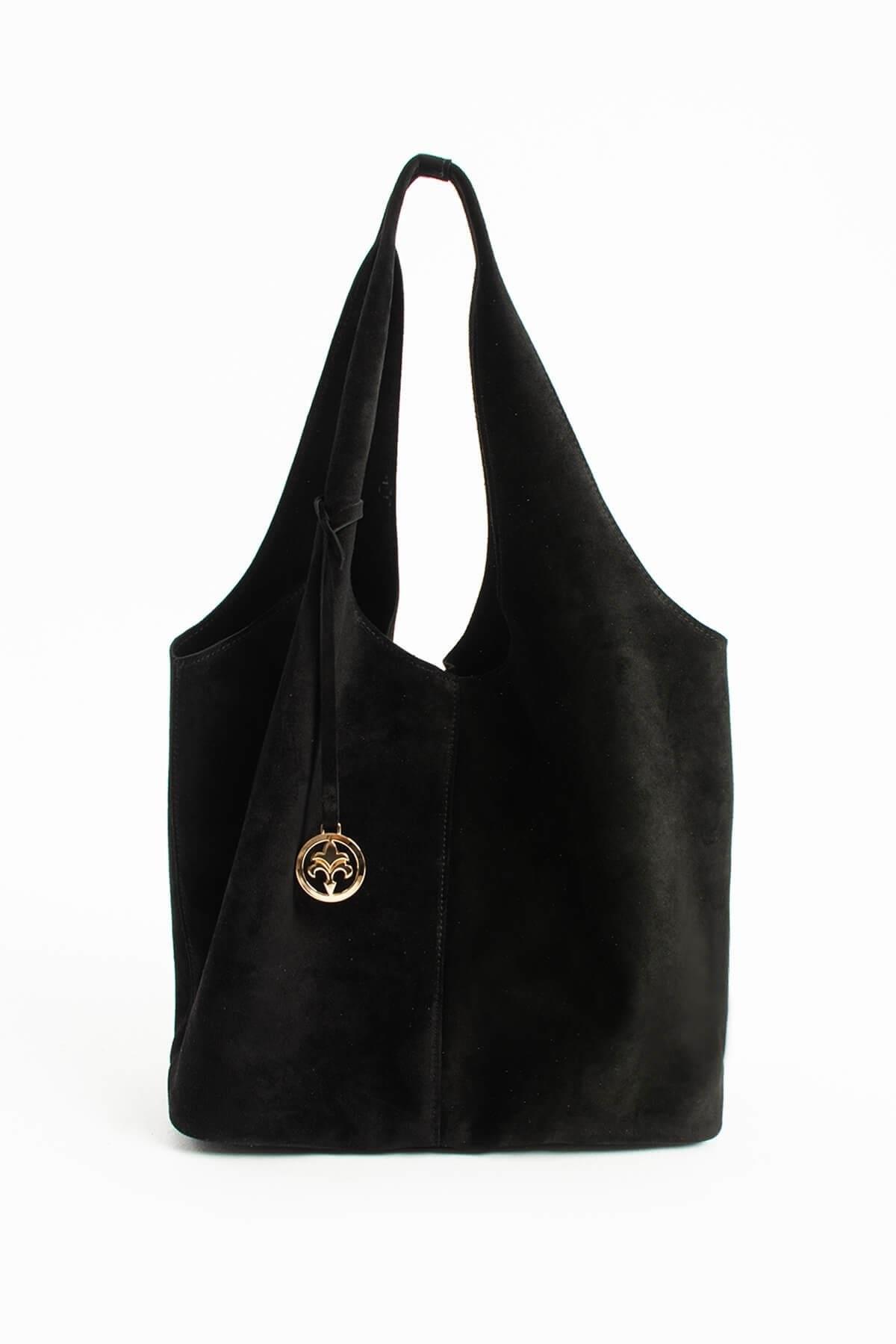 CLK ZD344 KADIN KOL ÇANTASI SİYAH SÜET