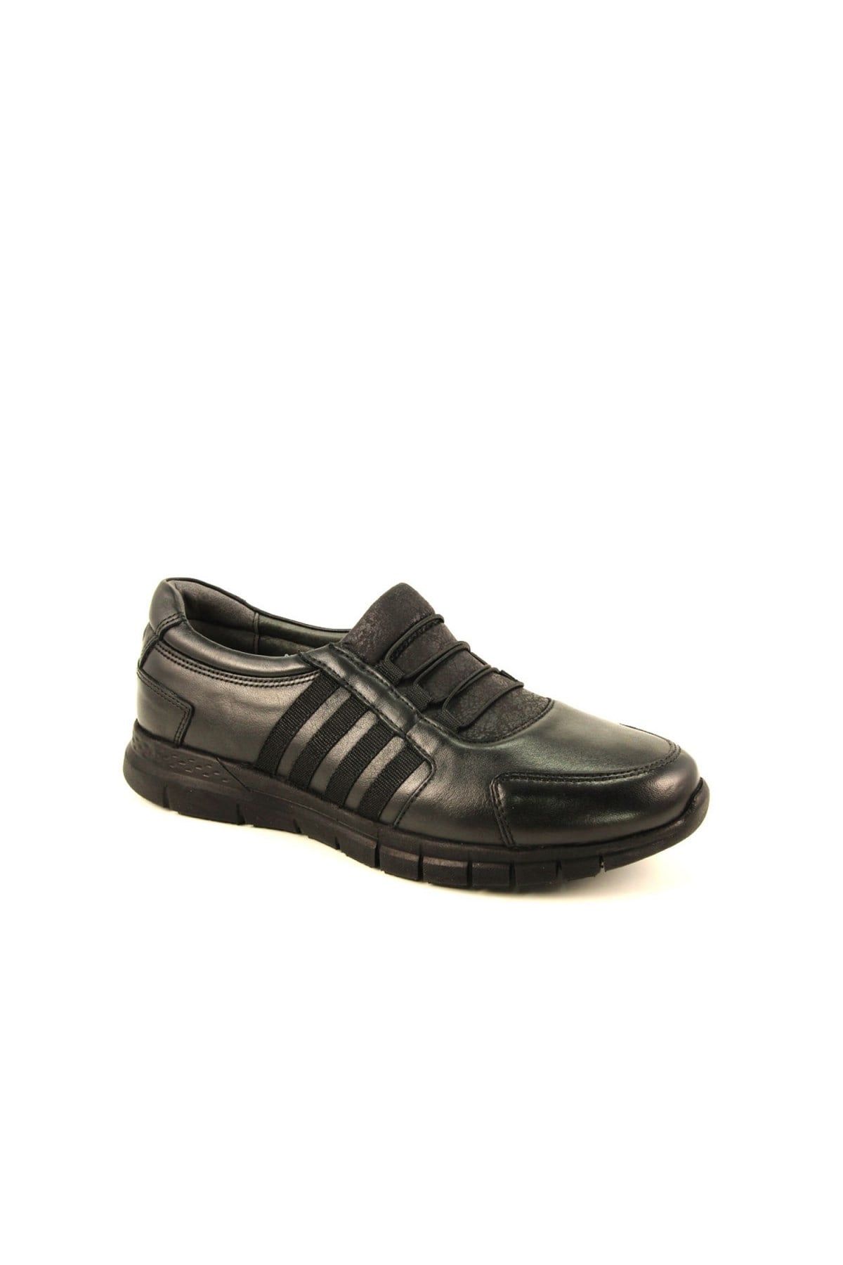Forelli 29410 Hakiki Deri Ortopedik Kadin Ayakkabi Siyah