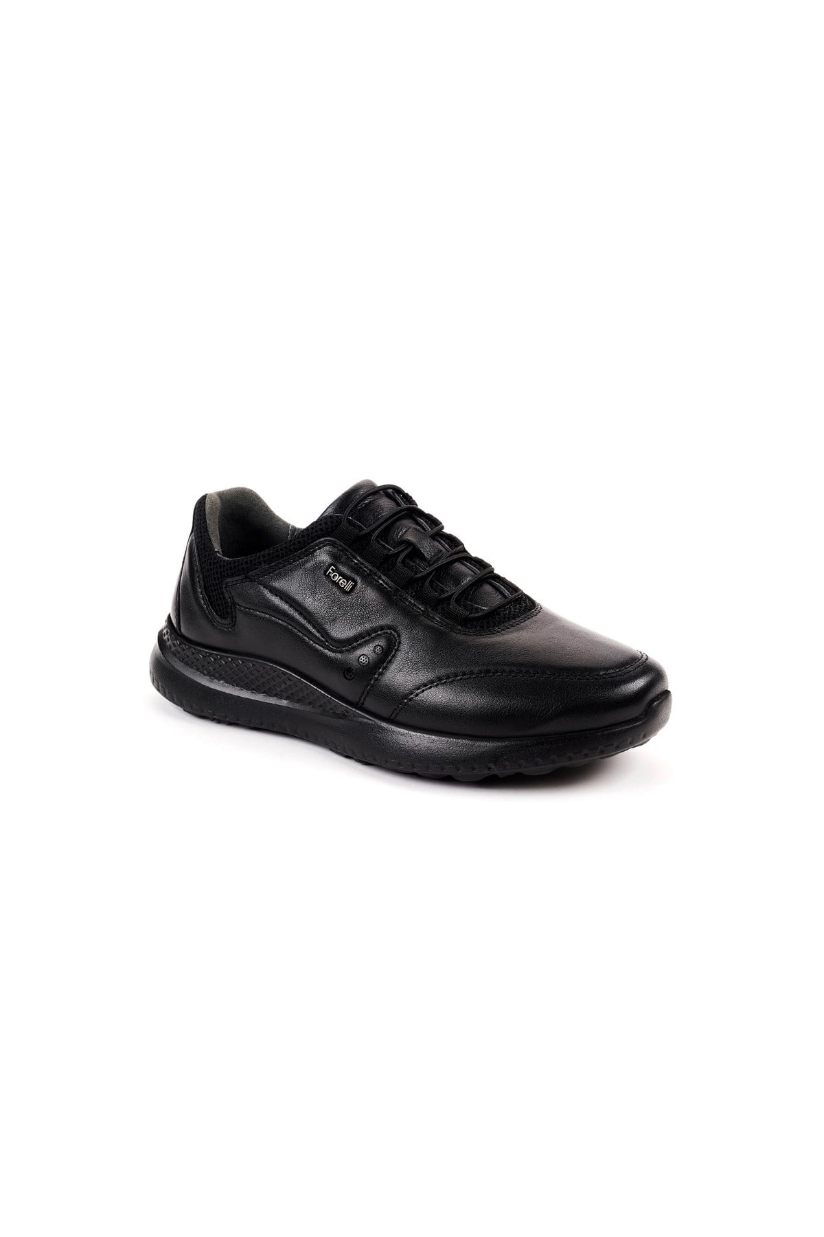Forelli 47906 Nerton Hakiki Deri Comfort Erkek Ayakkabi Siyah