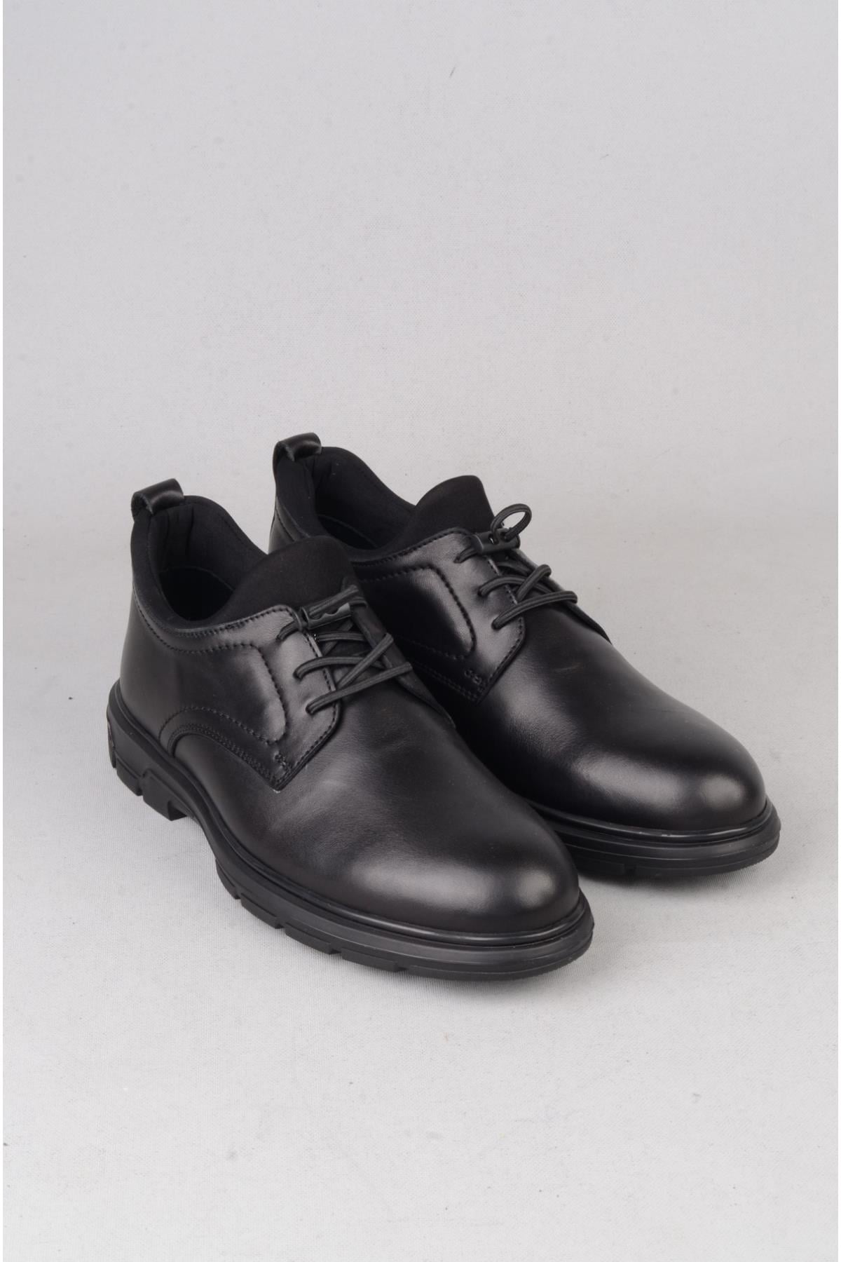 KMC 5K3257  HAKİKİ DERİ DR. JELL ERKEK AYAKKABI SİYAH