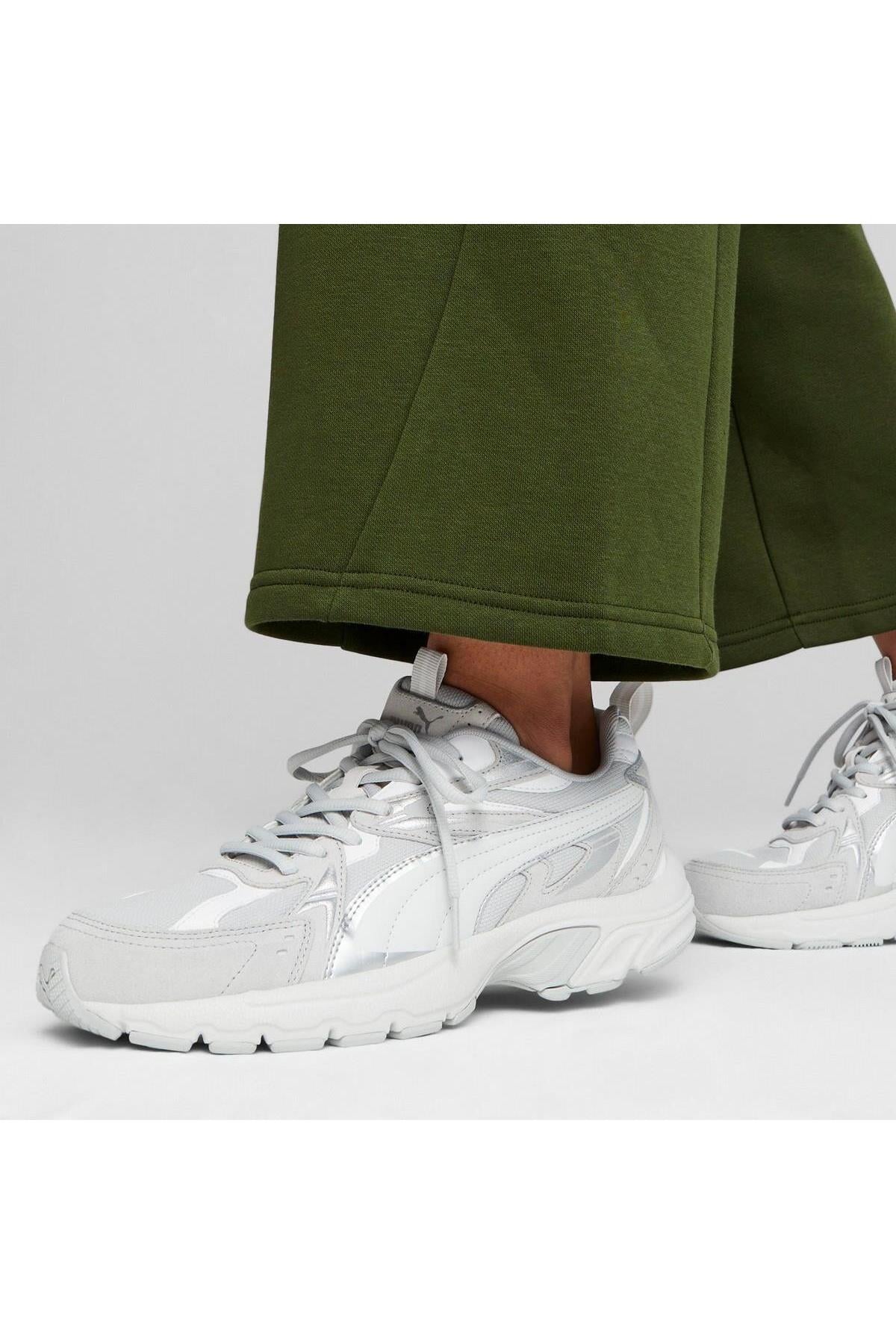 Puma 393489 02 Milenio Tech Suede Spor Ayakkabı GRİ