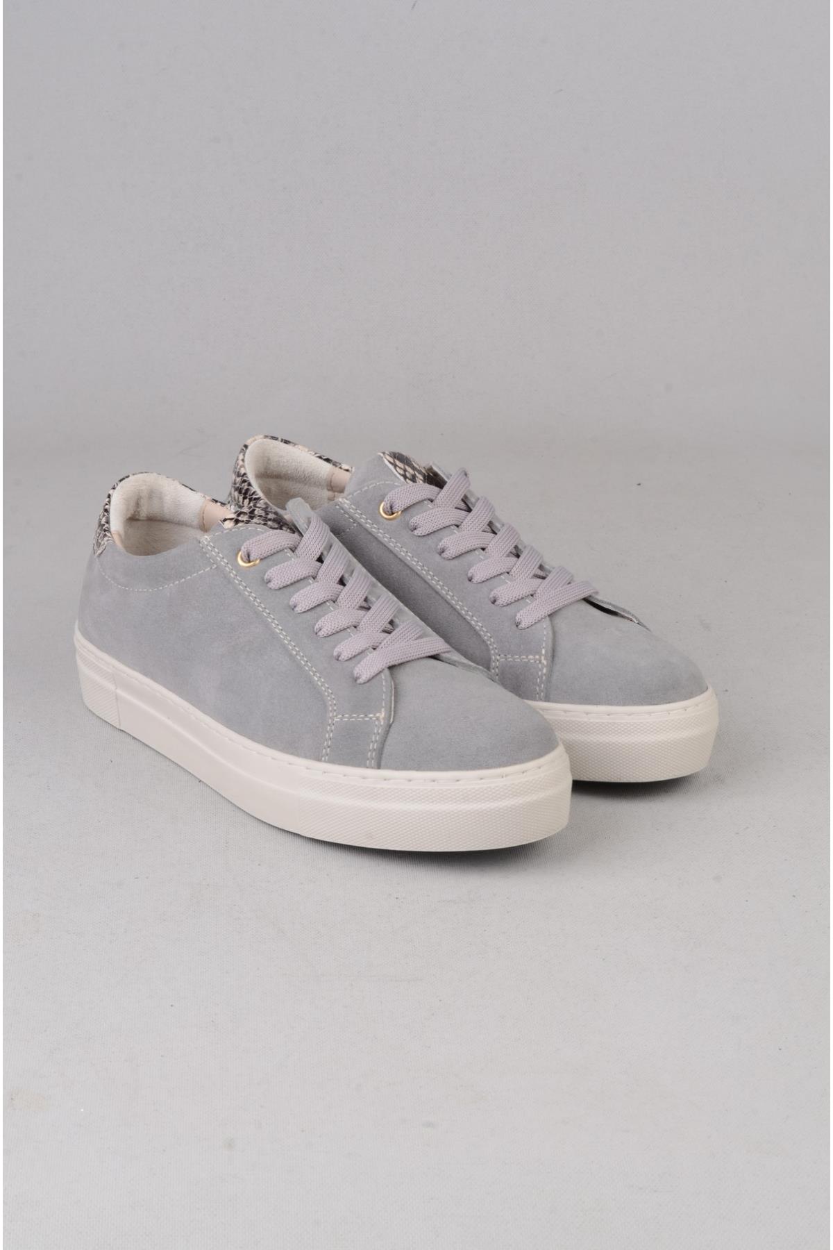 SEÇ 2571 HAKİKİ DERİ SNEAKERS AYAKKABI GRİ SÜET
