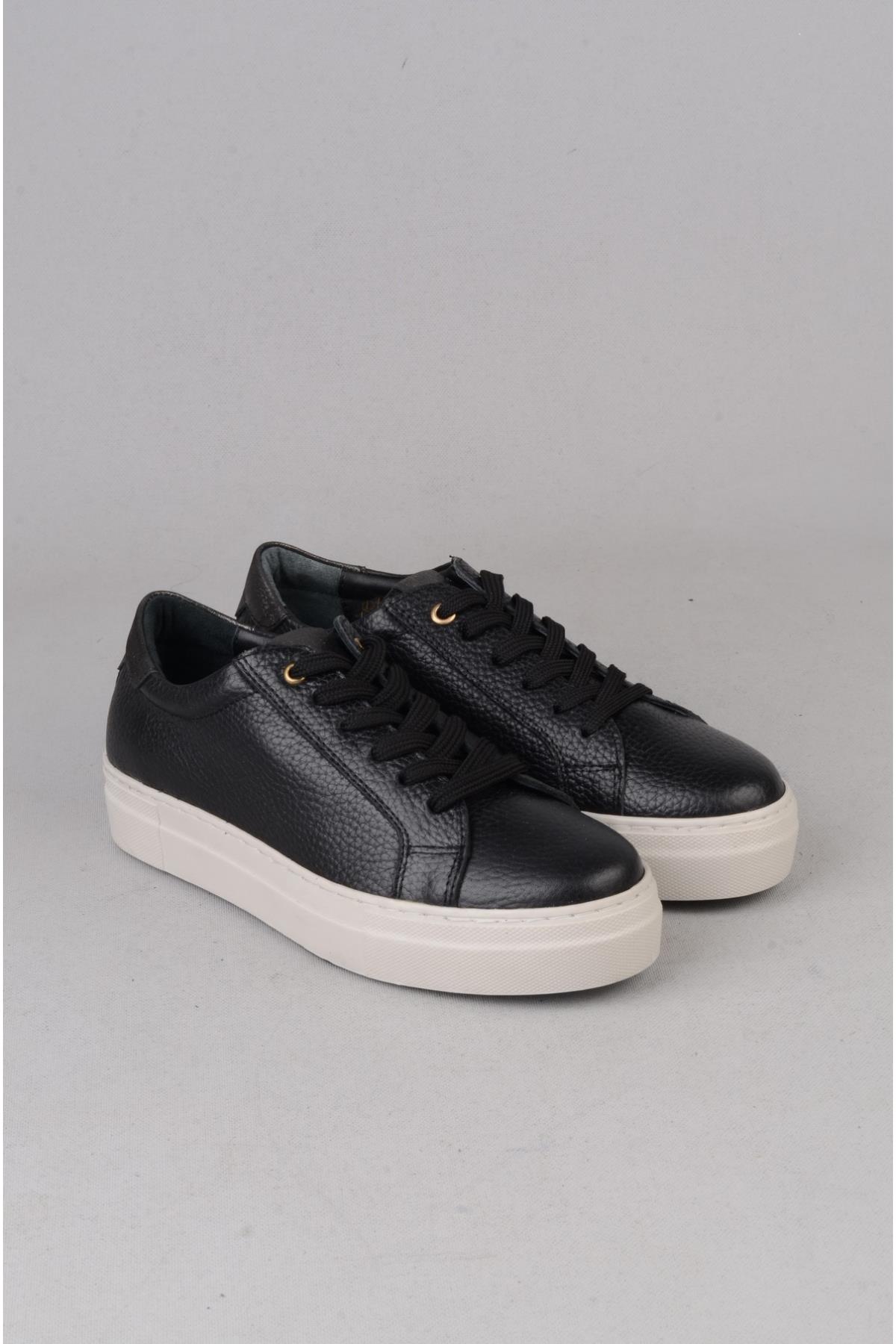 SEÇ 2571 HAKİKİ DERİ SNEAKERS AYAKKABI SİYAH