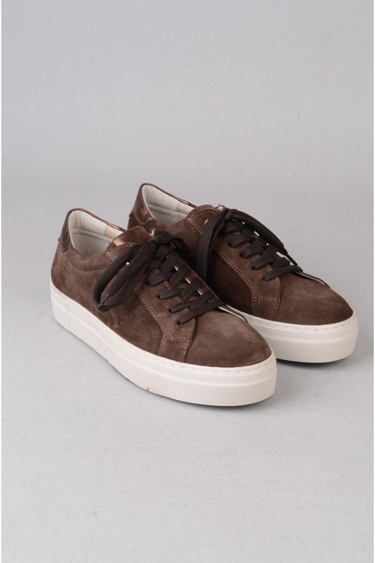 SEÇ 2571 HAKİKİ DERİ SNEAKERS AYAKKABI KAHVE SÜET