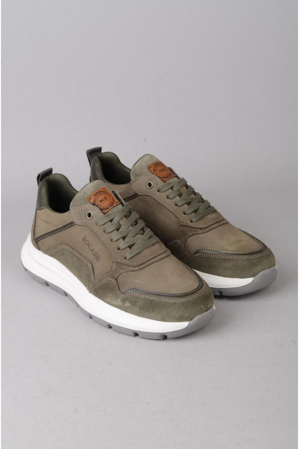 SEÇ 321 HAKİKİ DERİ CASUAL ERKEK AYAKKABI HAKİ
