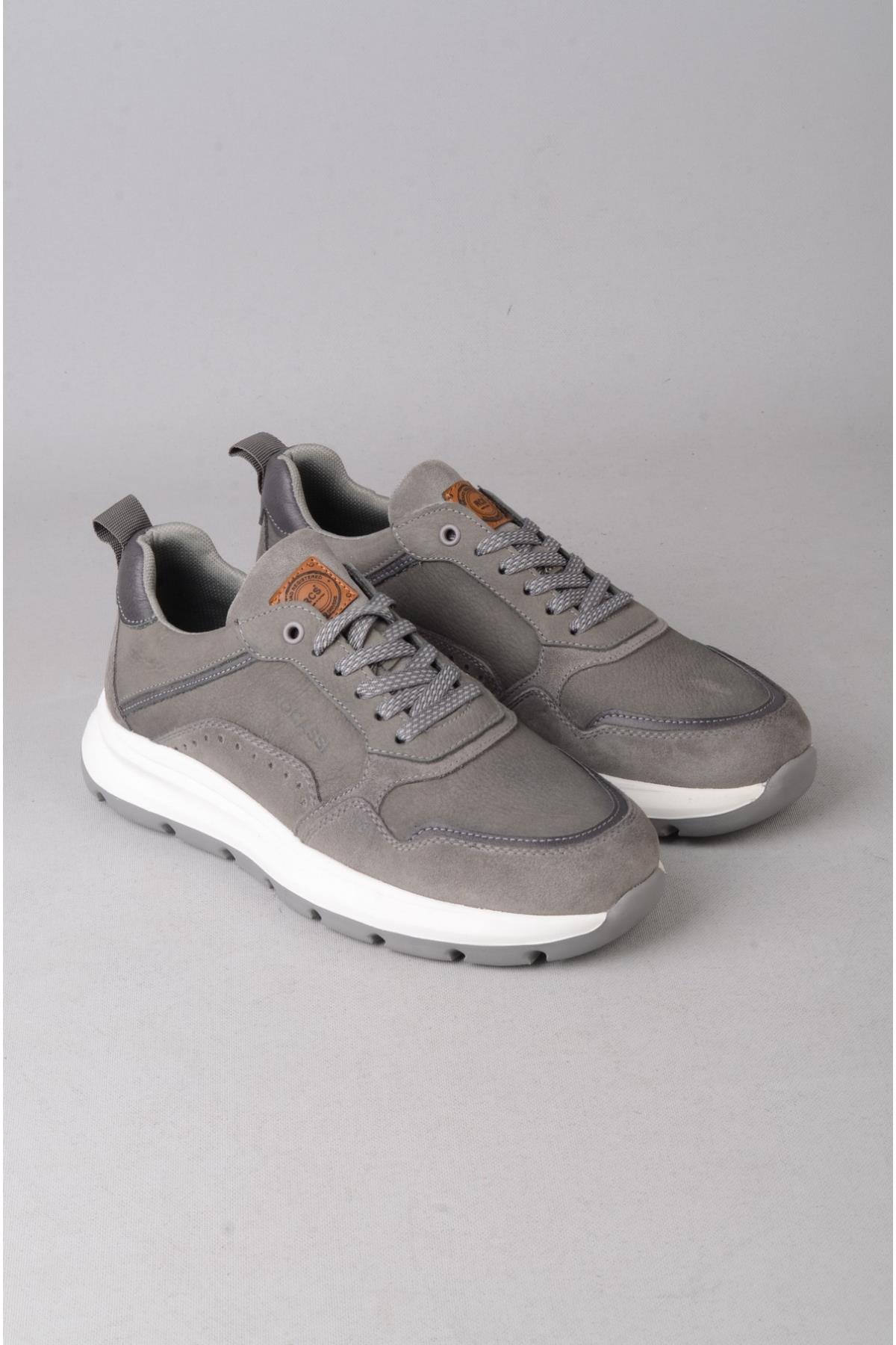 SEÇ 321 HAKİKİ DERİ CASUAL ERKEK AYAKKABI GRİ