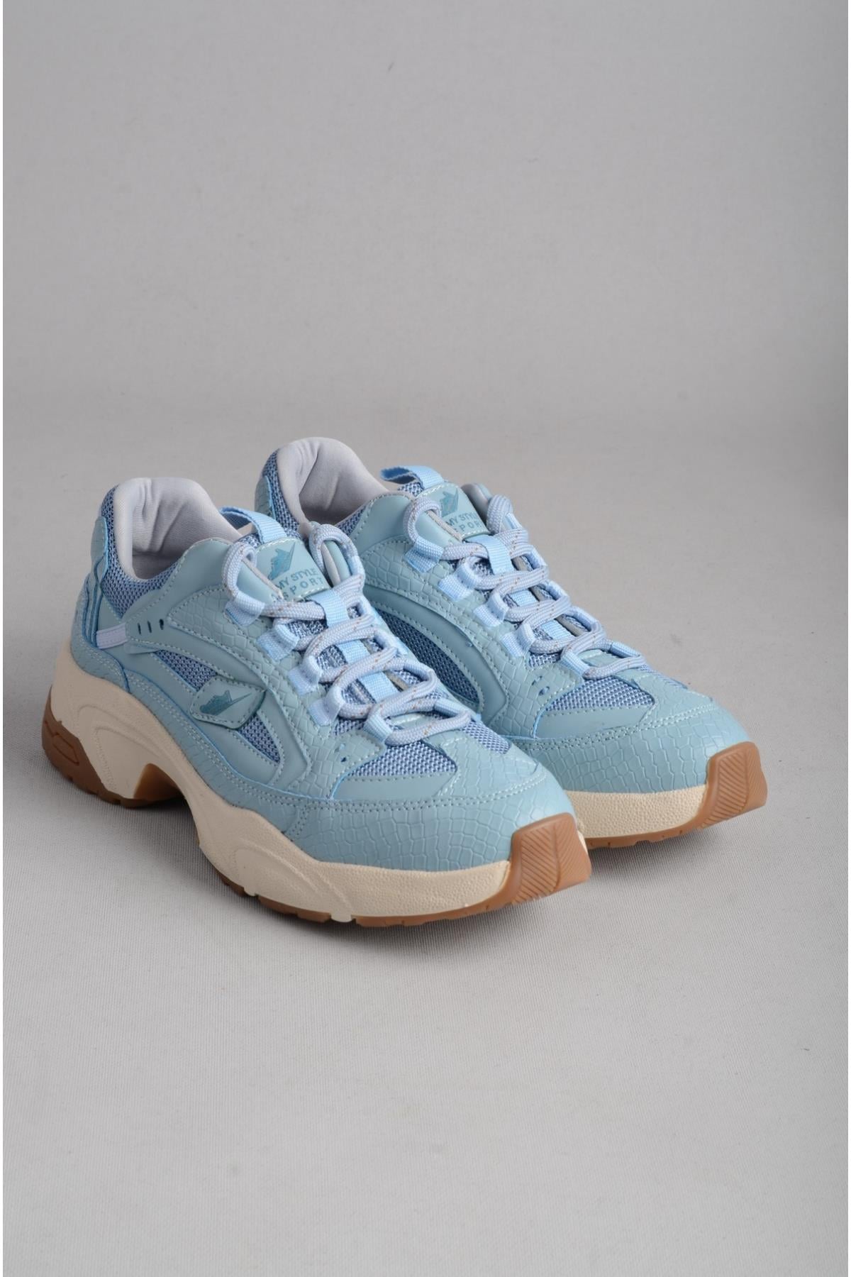 SEÇ 34142 KALIN TABANLI KADIN SNEAKERS MAVİ