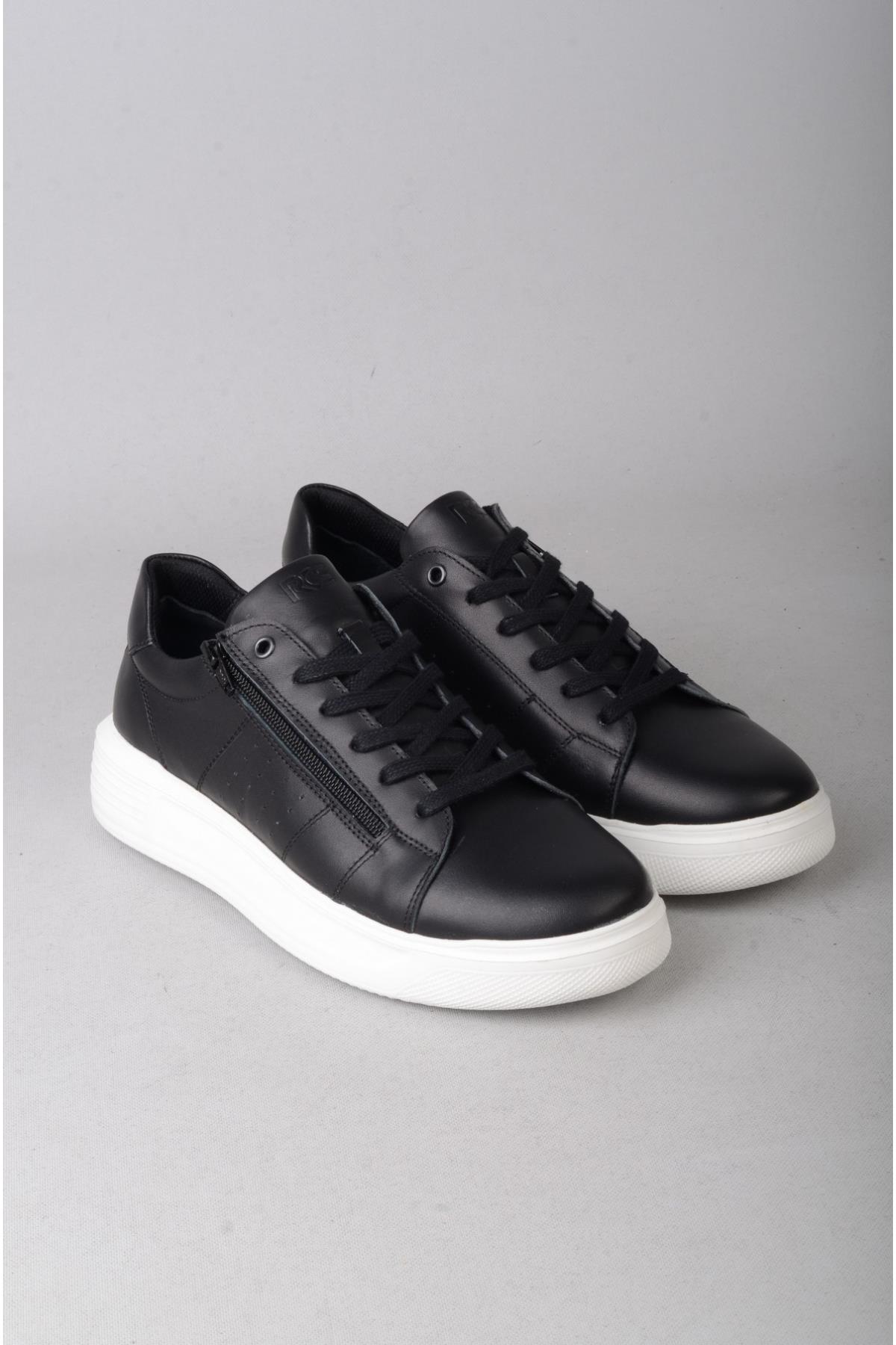 SEÇ 439 HAKİKİ DERİ CASUAL ERKEK AYAKKABI SİYAH