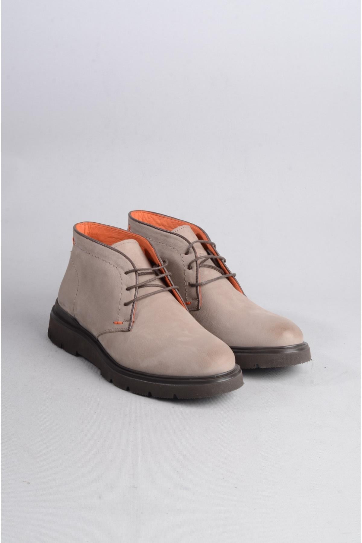 SEÇ 6820 HAKİKİ DERİ KALIN TABANLI  ERKEK BOT VİZON