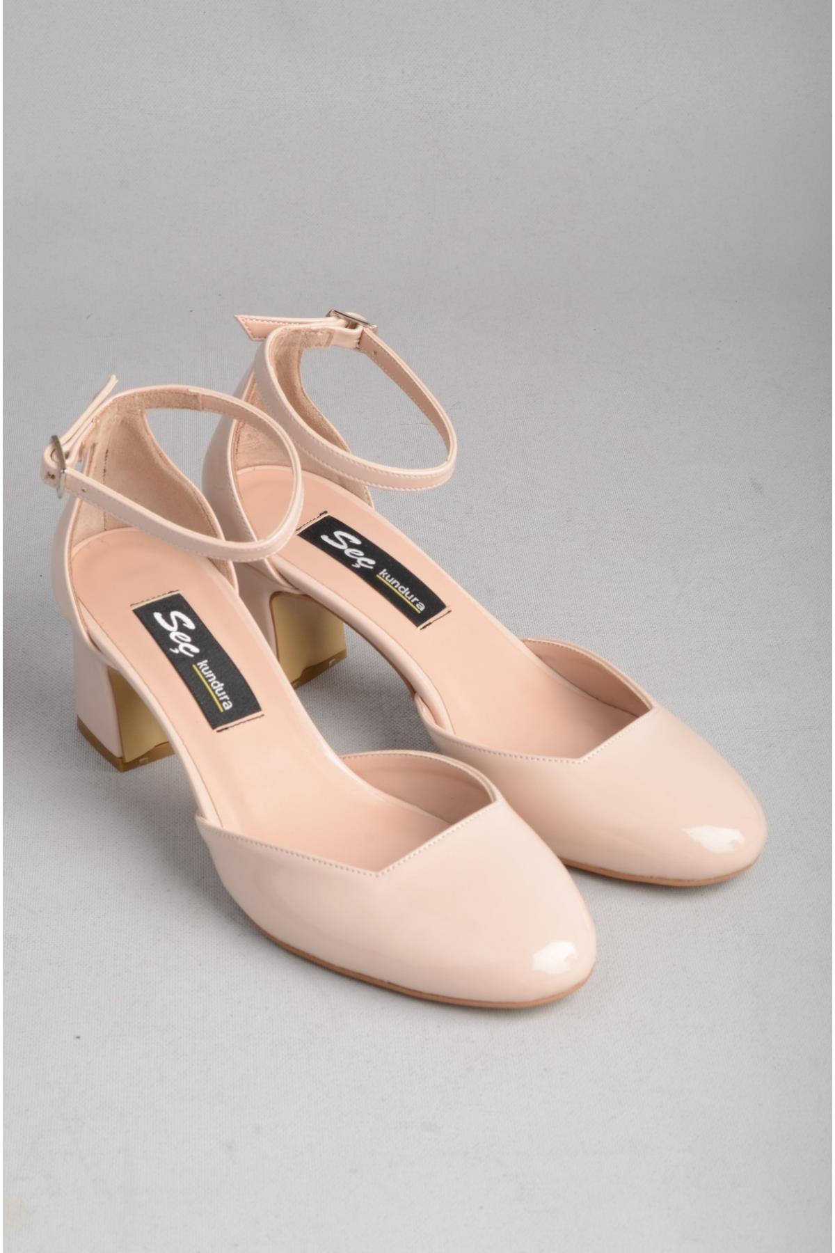 SEÇ 8355 TOPUKLU AYAKKABI (Topuk Boyu: 6 cm) TEN RUGAN