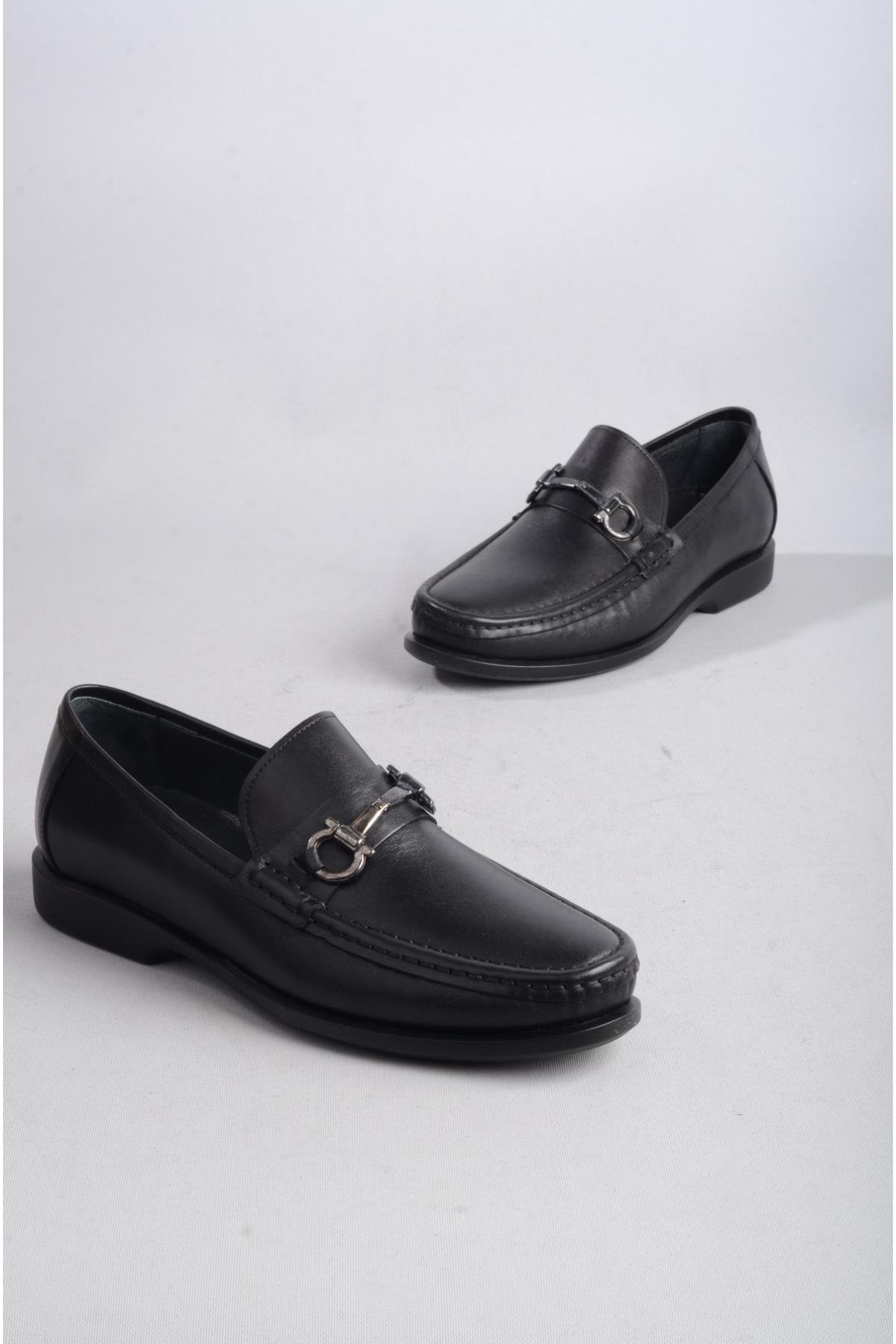 SEÇ 890 HAKİKİ DERİ ÖZEL ÜRETİM ERKEK AYAKKABI SİYAH