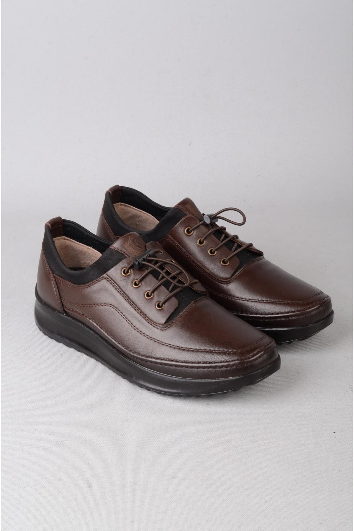 SEÇ P605 HAKİKİ DERİ COMFORT ERKEK AYAKKABI KAHVE
