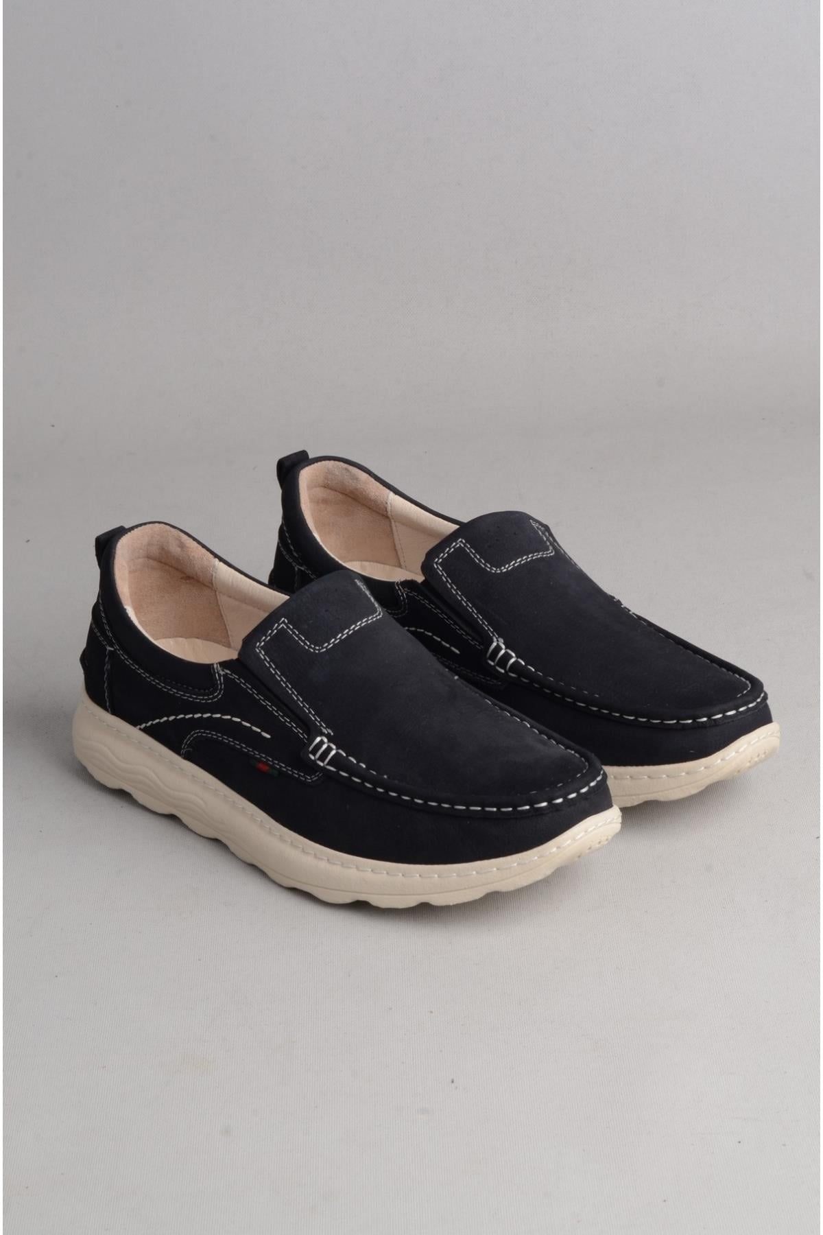 SEÇ P804 HAKİKİ DERİ COMFORT ERKEK AYAKKABI LACİVERT