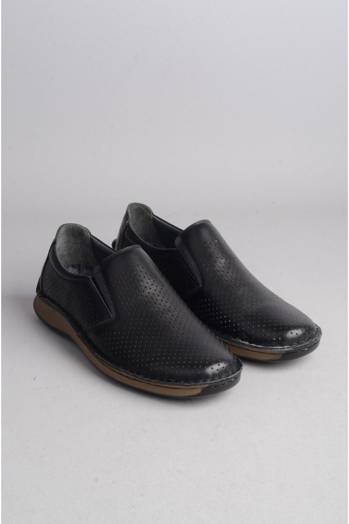 SEÇ R216 HAKİKİ DERİ COMFORT ERKEK AYAKKABI SİYAH
