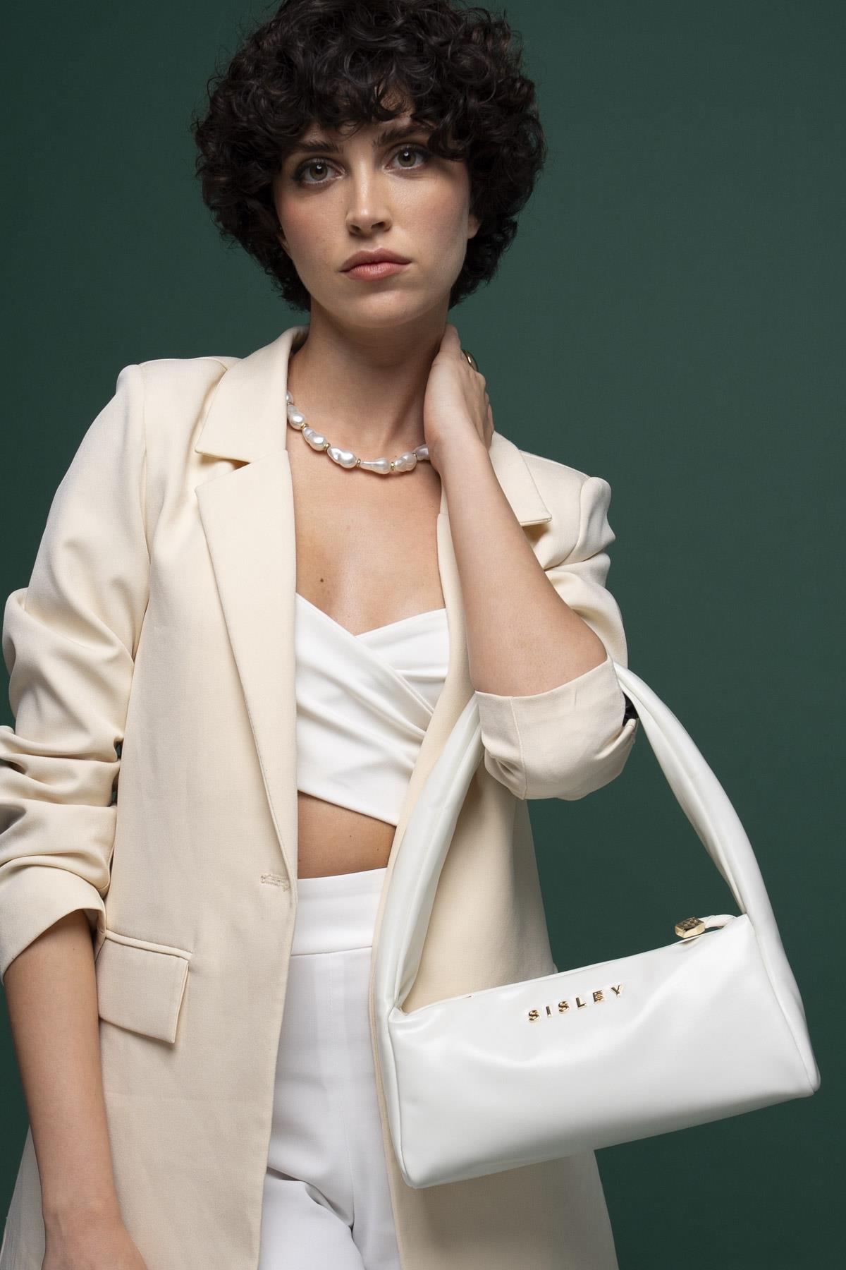 Sisley SLY015 Omuz Çantası BEJ