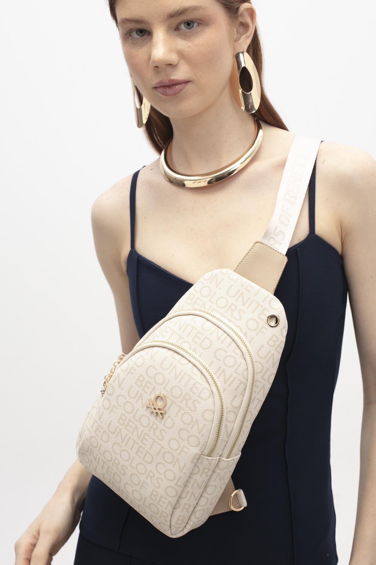 United Colors of Benetton BNT1766 Body Bag BEJ-KAHVE