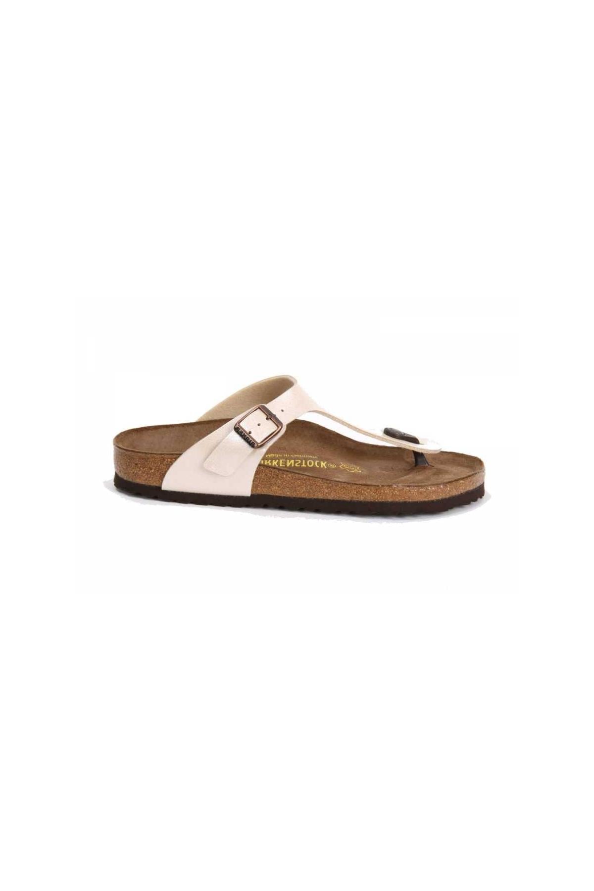 Birkenstock Gizeh Bf 943871 Kadin Terlik Beyaz