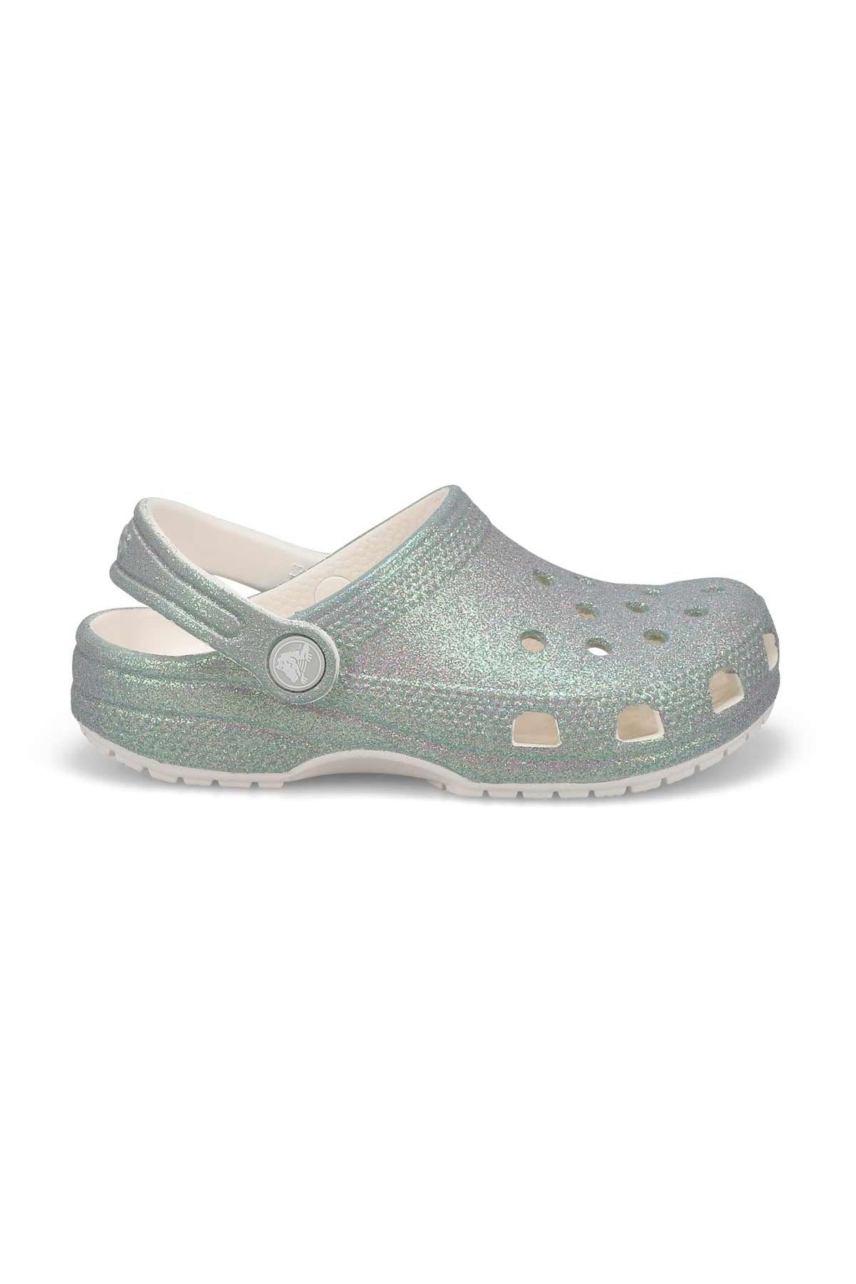 Crocs Classic Iridescent Glitter CgK BEYAZ