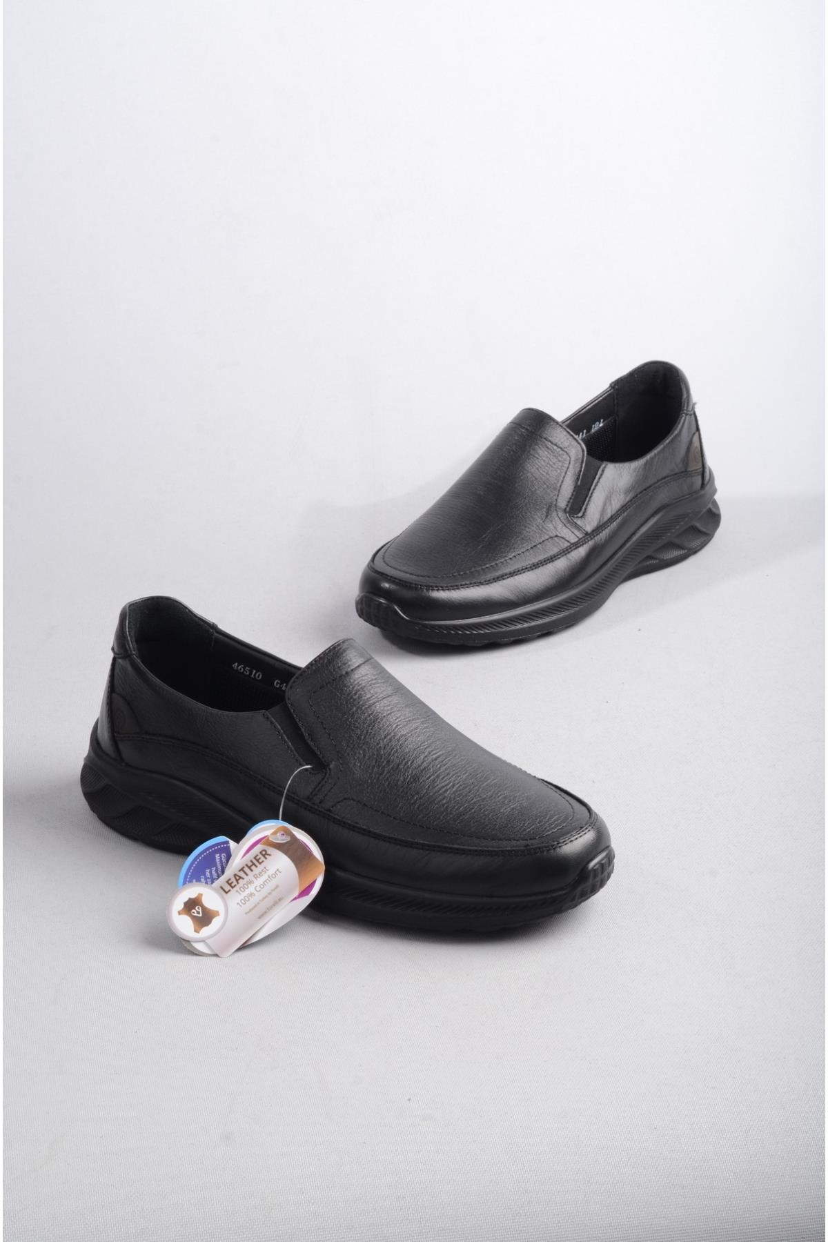 FORELLİ 46510 JONS-G HAKİKİ DERİ COMFORT ERKEK AYAKKABI SİYAH