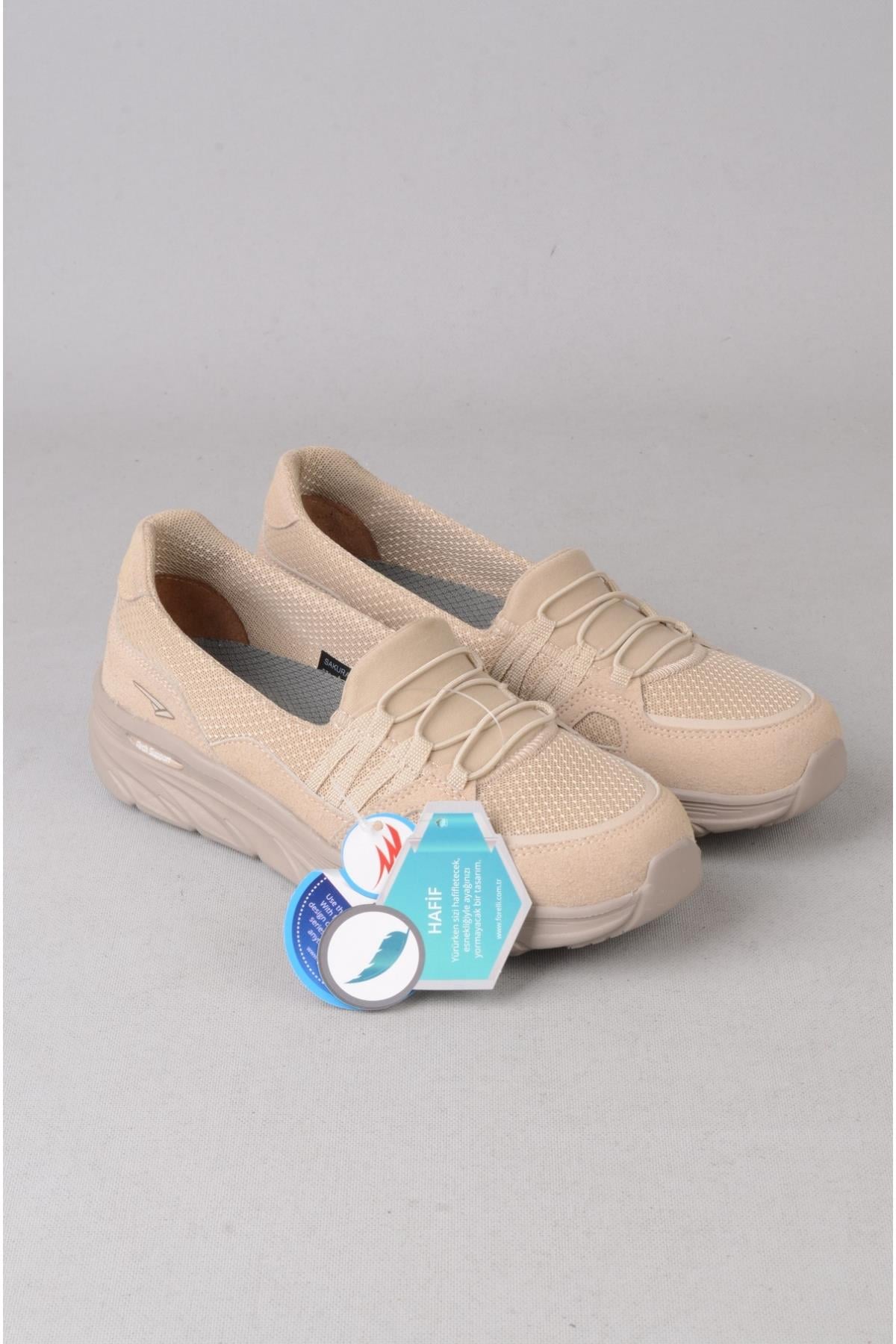 FORELLİ 54303 SAKURA COMFORT KADIN SPOR AYAKKABI BEJ
