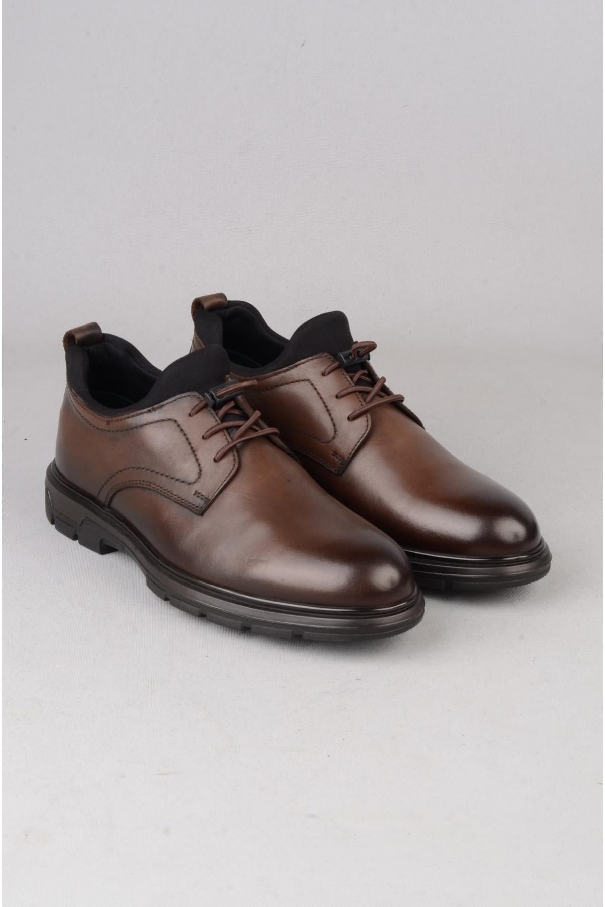 KMC 5K3257  HAKİKİ DERİ DR. JELL ERKEK AYAKKABI KAHVE