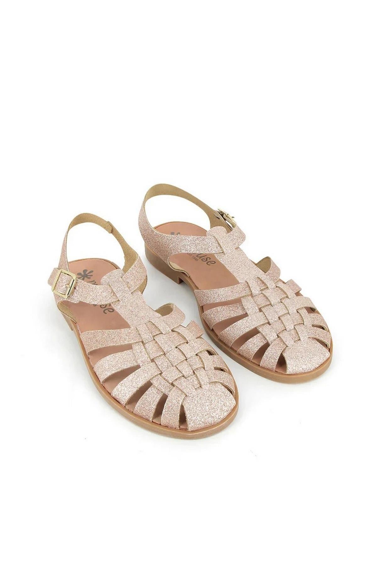 MEDUSE SUNVILLE  KADIN SANDALET NUDE PAILLETE - ROSE
