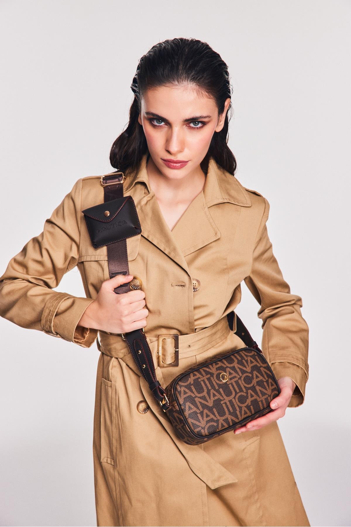 NAUTICA CN7216T KADIN ÇAPRAZ ÇANTA KAHVE