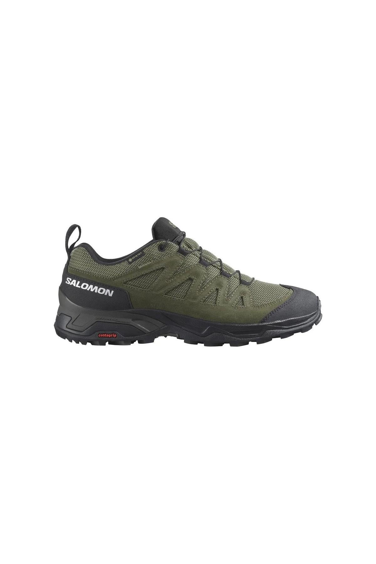 Salomon 471822 X Ward Leatger Goretex Erkek Ayakkabı HAKİ