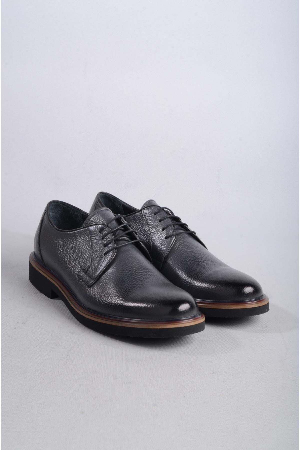 SEÇ 203 HAKİKİ DERİ EVA TABANLI ERKEK AYAKKABI GRİ