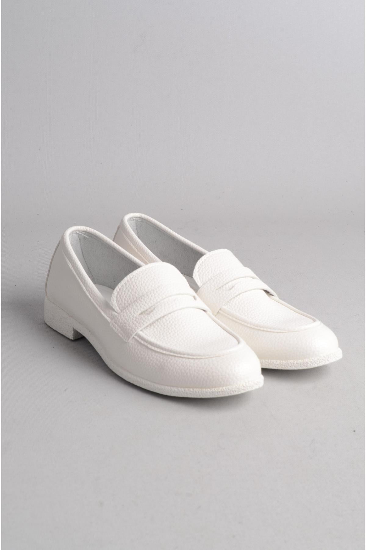 SEÇ 2142 LOAFER KADIN AYAKKABI BEYAZ