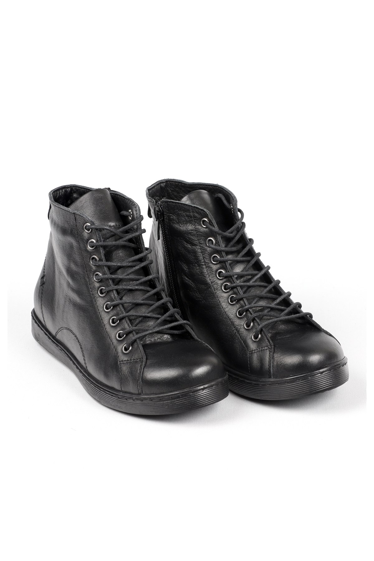 Seç 2189 Hakiki Deri Spor Bot Siyah