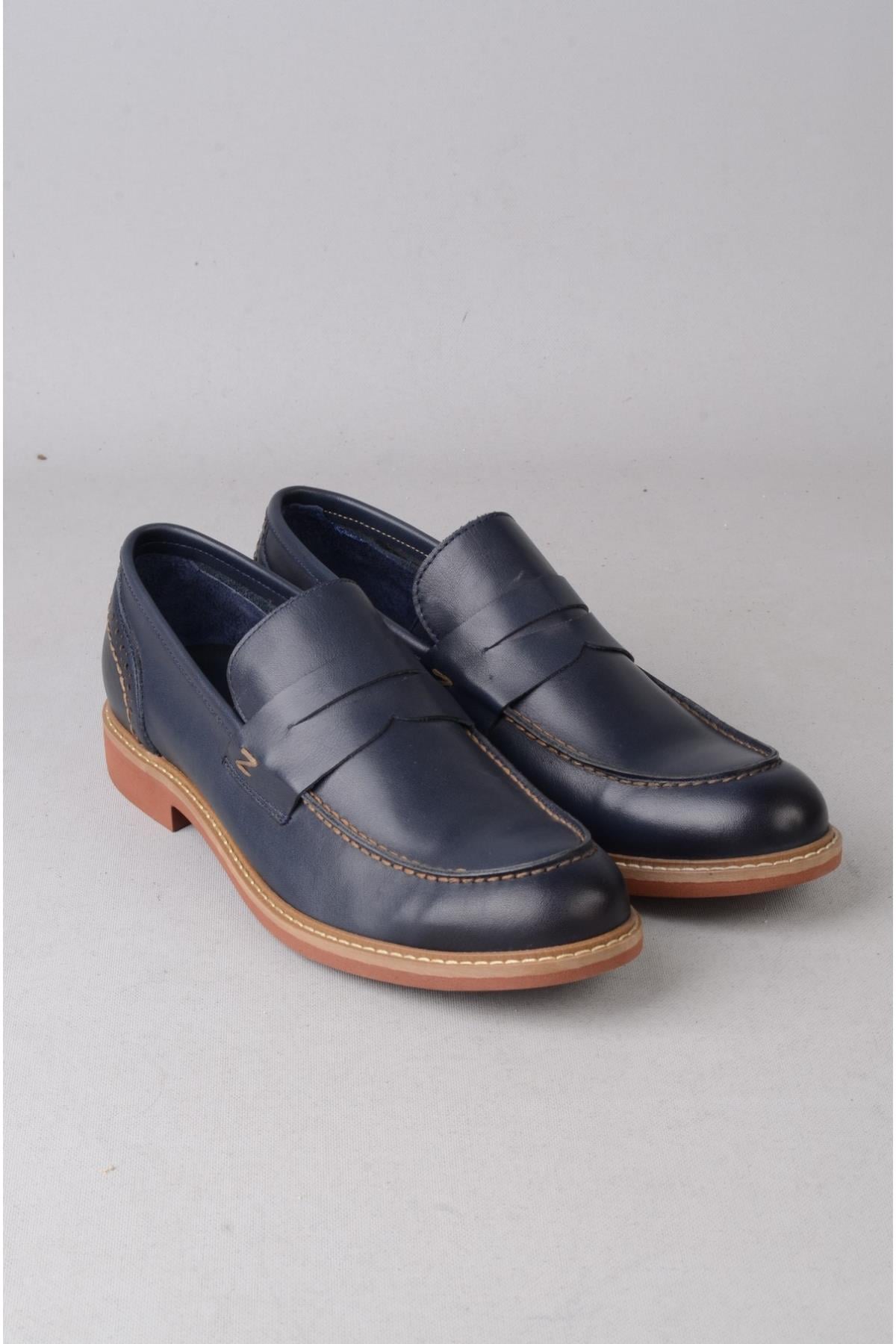 SEÇ 2654 LOAFER HAKİKİ DERİ ERKEK AYAKKABI LACİVERT