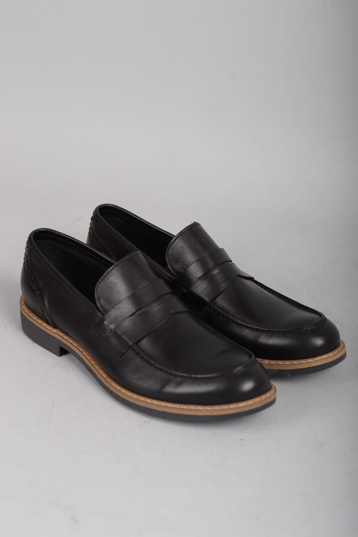 SEÇ 2654 LOAFER HAKİKİ DERİ ERKEK AYAKKABI SİYAH