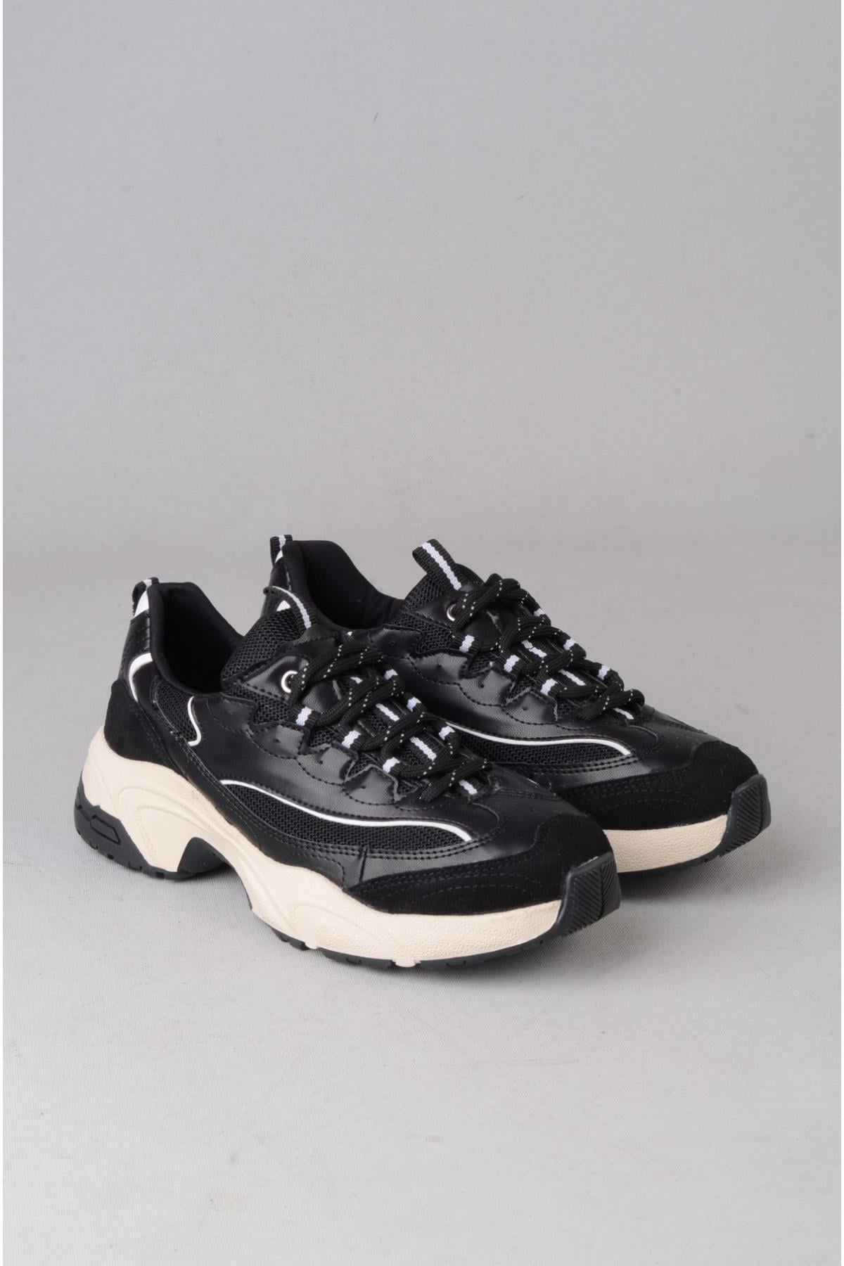 SEÇ 34120 KALIN TABANLI KADIN SNEAKERS SİYAH