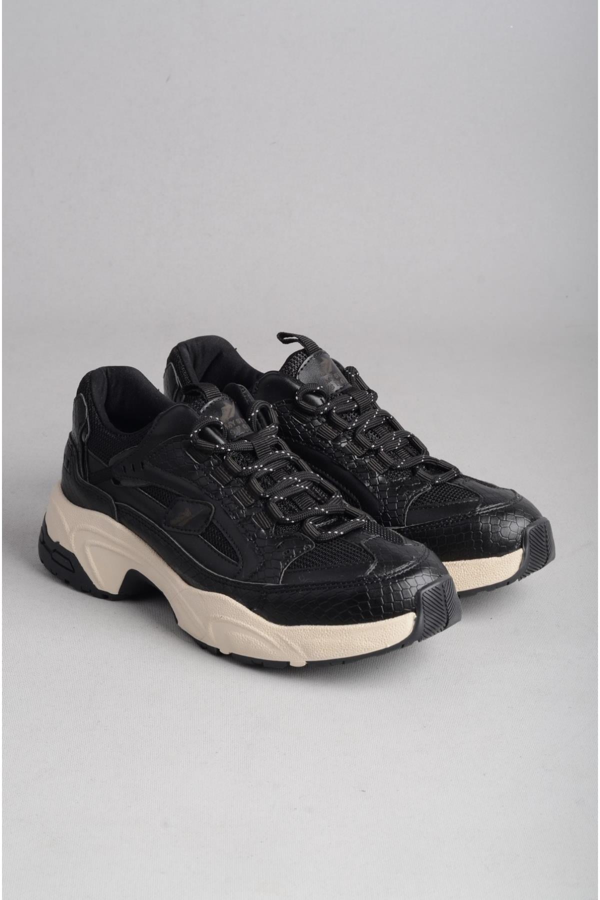 SEÇ 34142 KALIN TABANLI KADIN SNEAKERS SİYAH