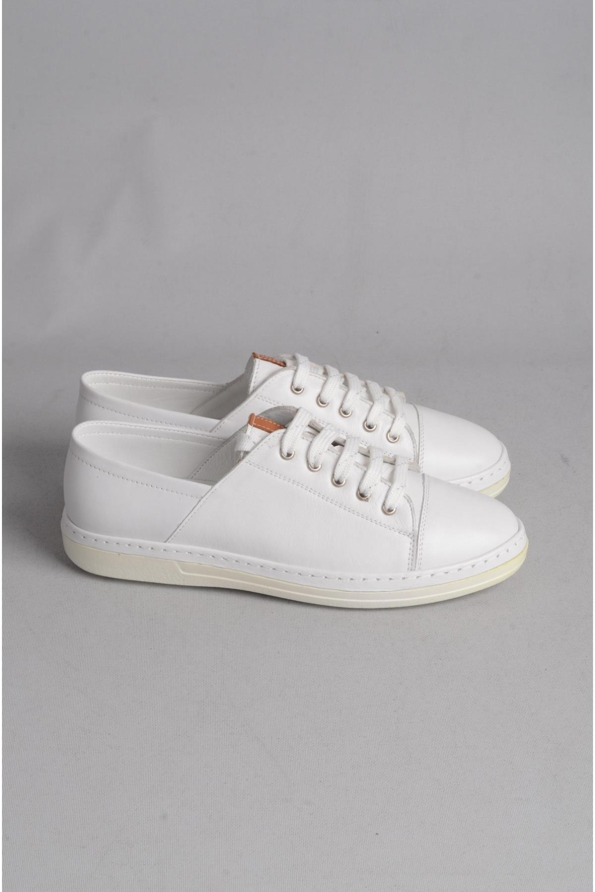 SEÇ 501 HAKİKİ DERİ ANATOMİK KADIN AYAKKABI BEYAZ