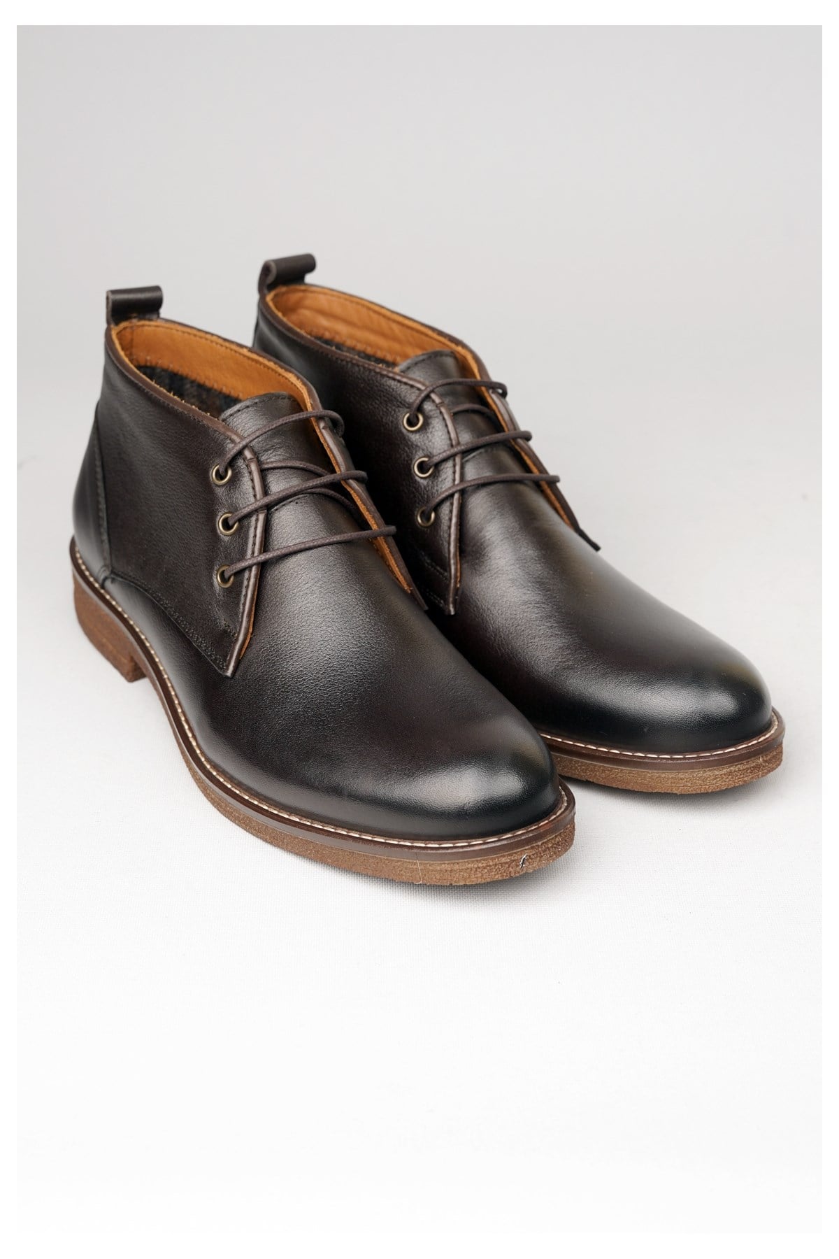 Seç 6550 Hakiki Deri Kauçuk Tabanli Erkek Bot Kahve