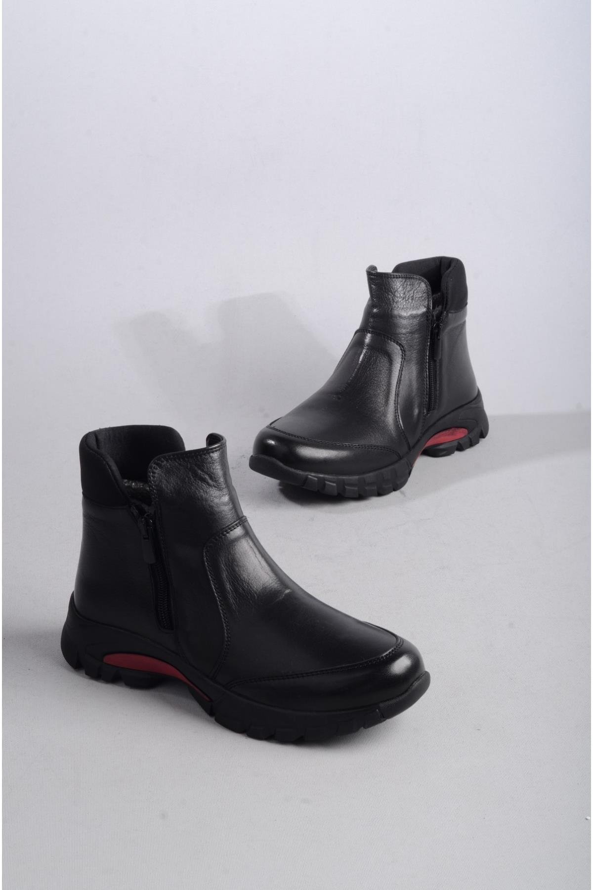 SEÇ 680 HAKİKİ DERİ ANATOMİK KADIN BOT SİYAH