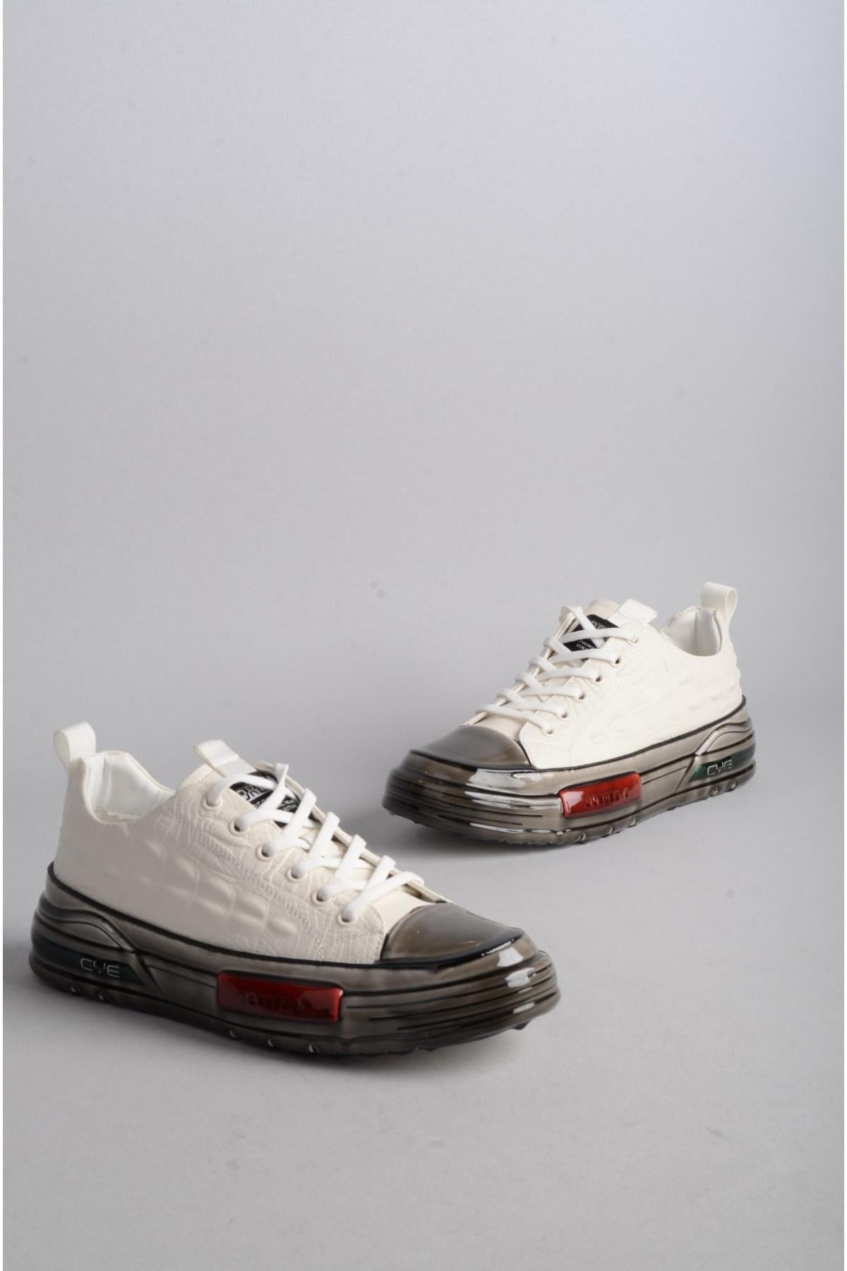 SEÇ E058 ÖZEL TASARIM CASUAL ERKEK AYAKKABI BEYAZ