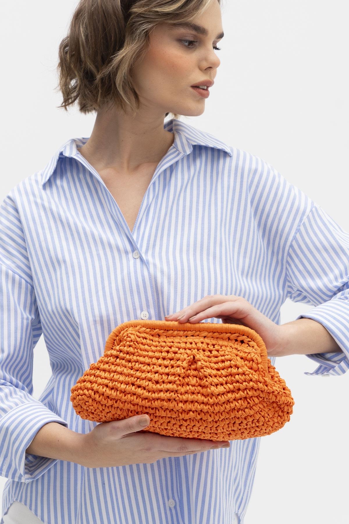 SEÇ HSR1192 HASIR ÇAPRAZ ÇANTA TURUNCU